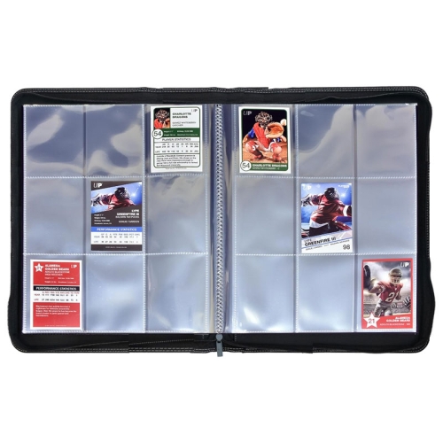 Ultra Pro Premium PRO-Binder 9-Pocket Албум за карти с цип A4 - Черен