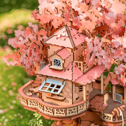 Robotime DIY Модел за Сглобяване - Sakura Tree House