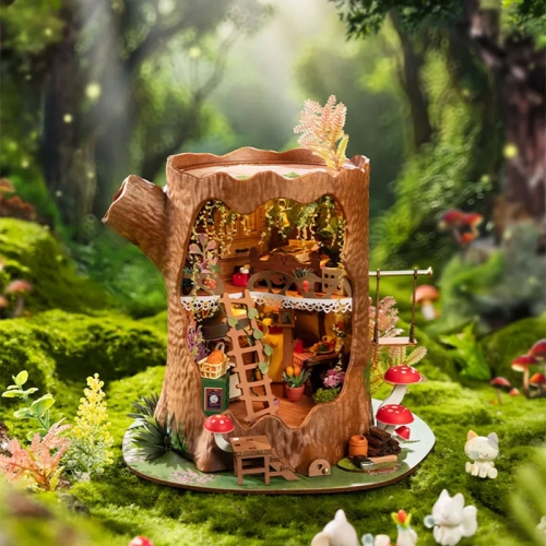 Robotime DIY Модел за Сглобяване - Fairytale Tree House
