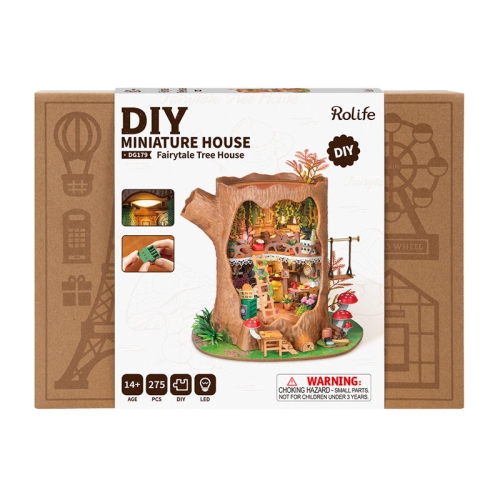 Robotime DIY Модел за Сглобяване - Fairytale Tree House