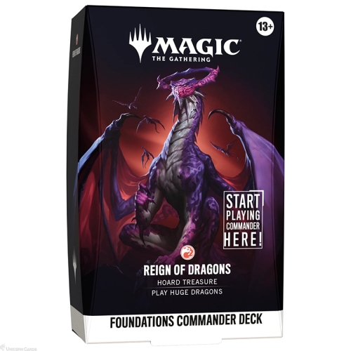 PRE-ORDER: Magic the Gathering: Foundations Commander Тесте - Reign of Dragons 