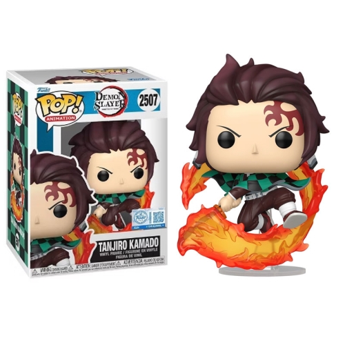 Demon Slayer: Kimetsu no Yaiba POP! Animation Vinyl Figure Tanjiro Kamado (with Flaming Sword) (Special Edition) #2507