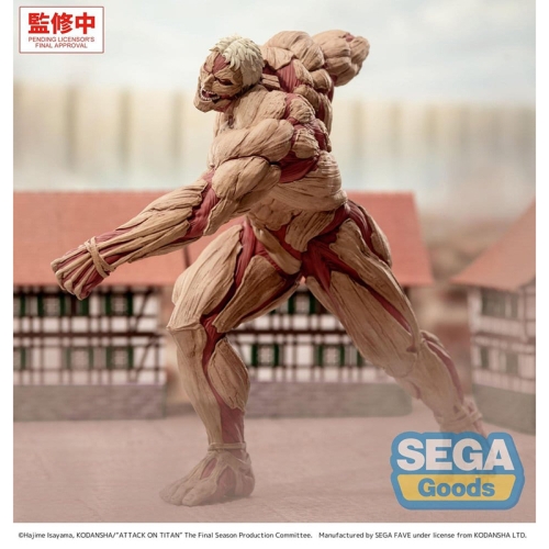 PRE-ORDER: Attack on Titan GigantiX Колекционеска Фигурка - Reiner Braun Armored Titan Ver.