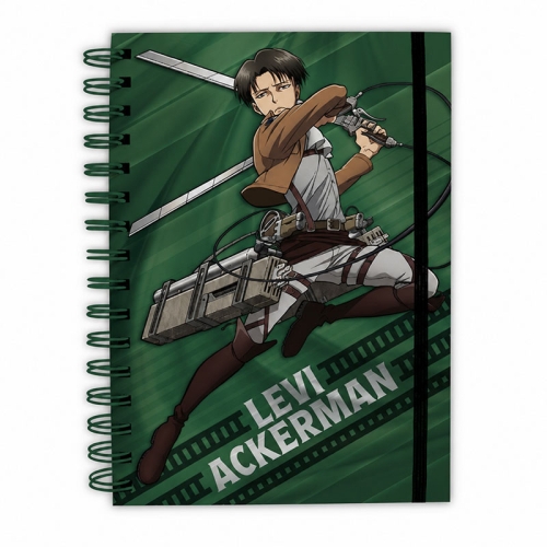 Attack On Titan Тематичен Тефтер A5 Спирала - Levi