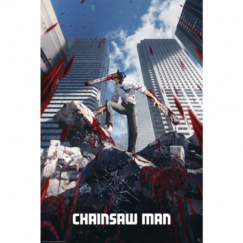 Chainsaw Man Голям Плакат - Key visual