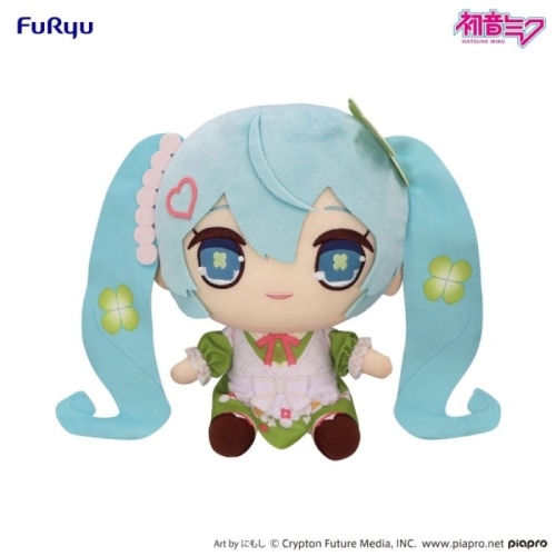 Vocaloid KYURUMARU Голяма Плюшена Играчка - Hatsune Miku, Clover