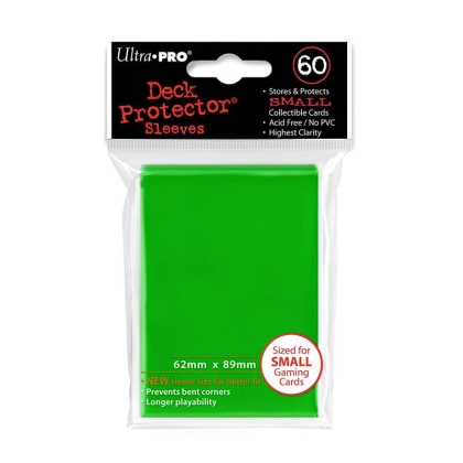 Ultra Prо Малки Протектори за карти 60 броя - светло зелени