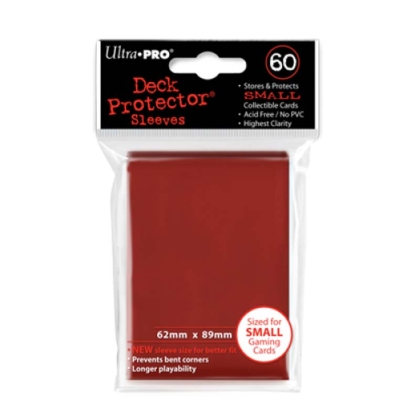 Ultra Prо Малки Протектори за карти 60 броя - червени