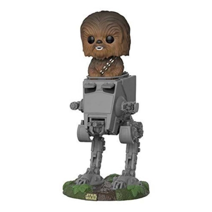 Figurină mare de colecție Funko POP „Războiul stelelor” - Chewbacca (în AT-ST)