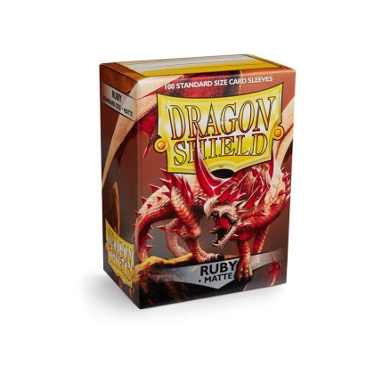 &quot; Dragon Shield &quot; Големи Протектори за карти 100 броя - Рубинов цвят