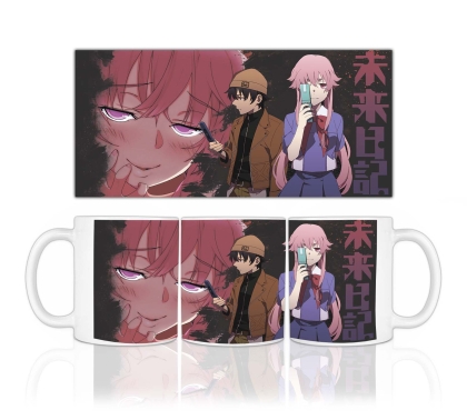 Mirai Nikki: Coffee  Mug - Yuno Gasai & Yukiteru Amano